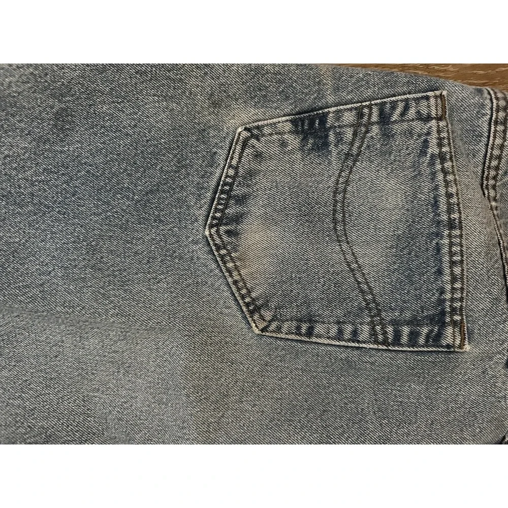 Carhartt Work Jean 42x32 Relaxed Fit Distressed Utility Workwear Carpenter Denim